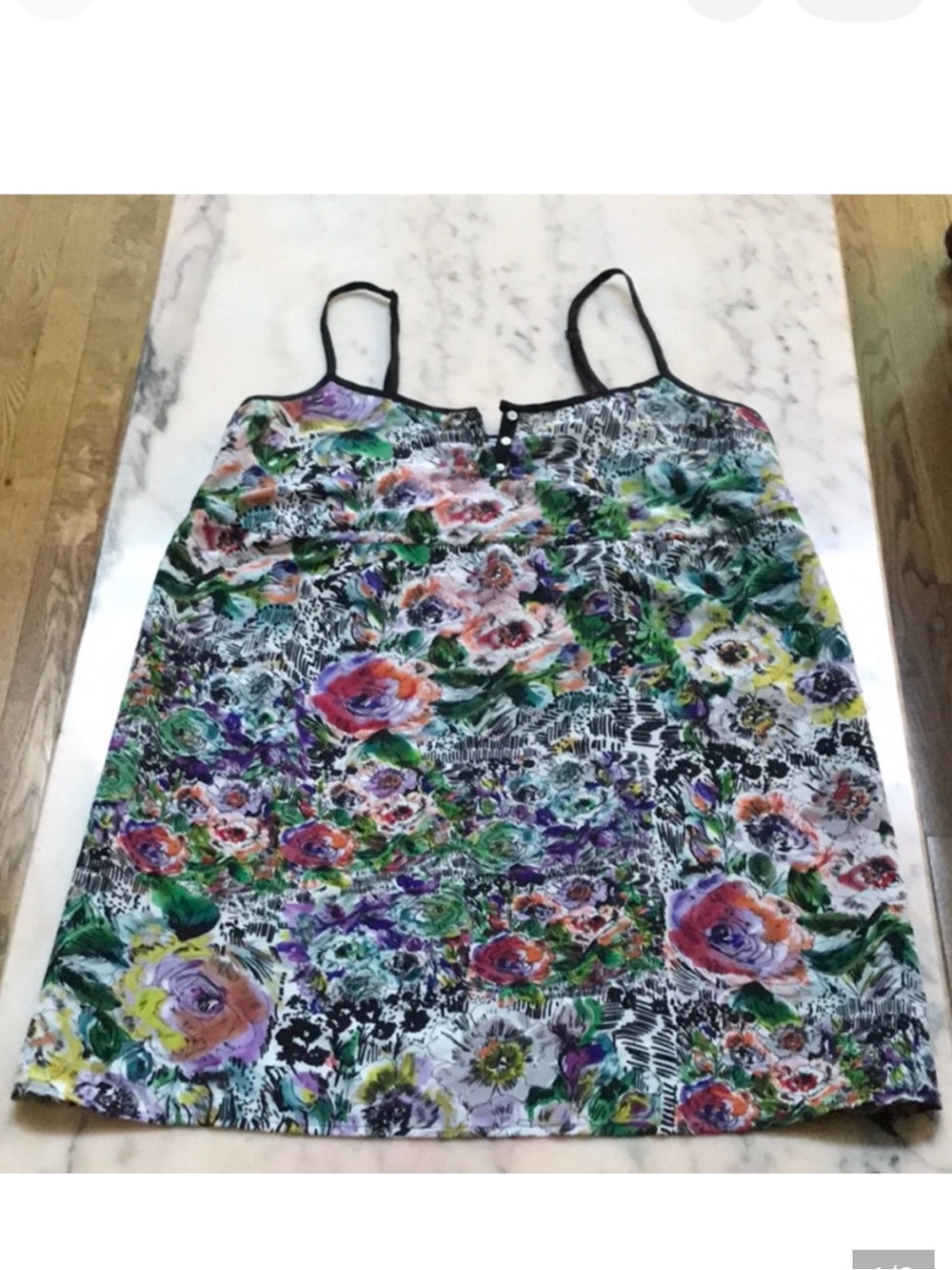 Kimchi Blue floral print multicolored slip mini dress Sz.S